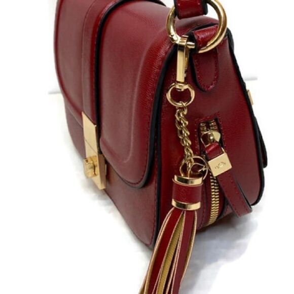 CARPISA RED Faux Leather Mini Shoulder Handbag NWOT - Picture 5 of 10